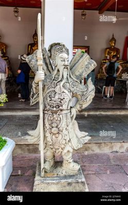 Guardian Deity of Wat Pho! A Sublime Stone Figure and Masterful Depiction of Compassion